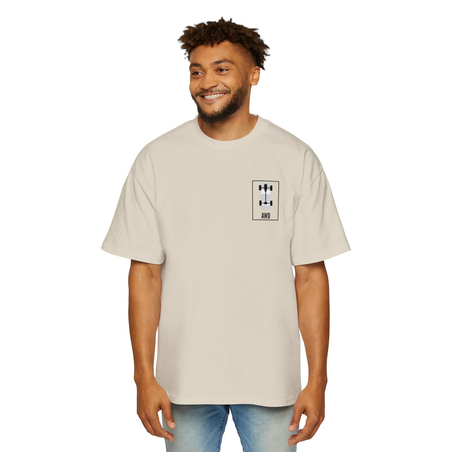 AWD Vertical Logo Oversized Tee