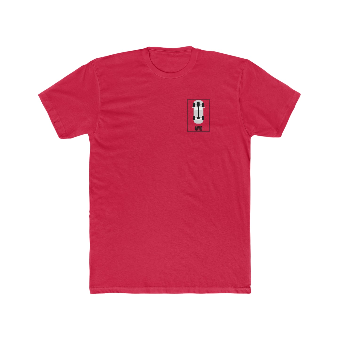 AWD Vertical Logo Cotton Crew Tee